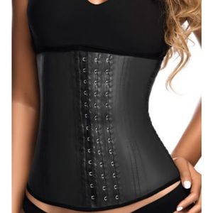 Classic BLACK 3 HOOK LATEX WAIST TRAINER BY ANN CHERY 2021